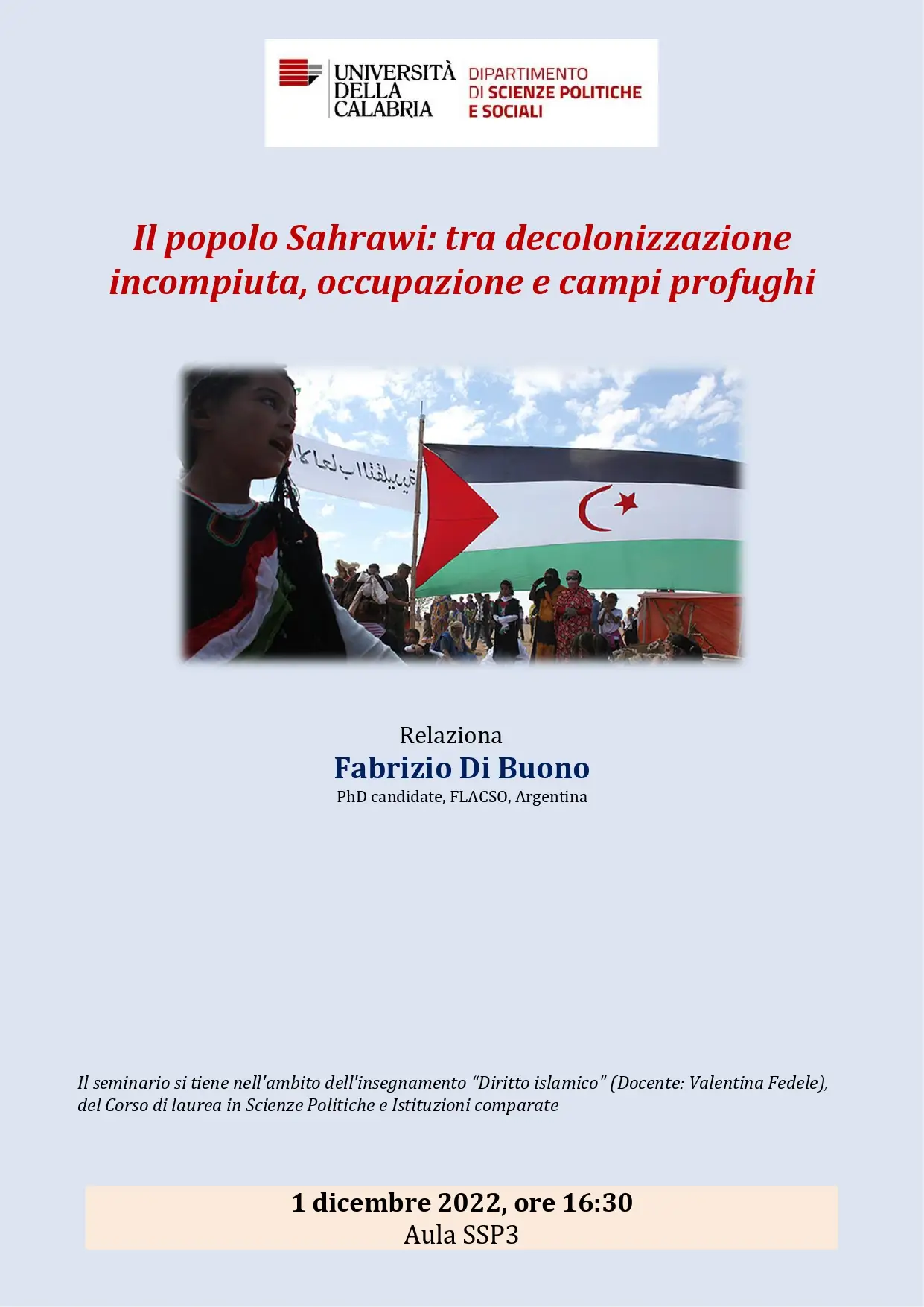 Il popolo Sahrawi: tra decolonizzazione incompiuta, occupazione e campi profughi