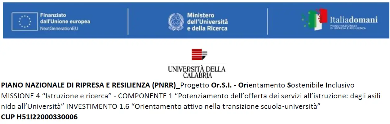PIANO NAZIONALE DI RIPRESA E RESILIENZA (PNRR)_Progetto Or.S.I. - Orientamento Sostenibile Inclusivo