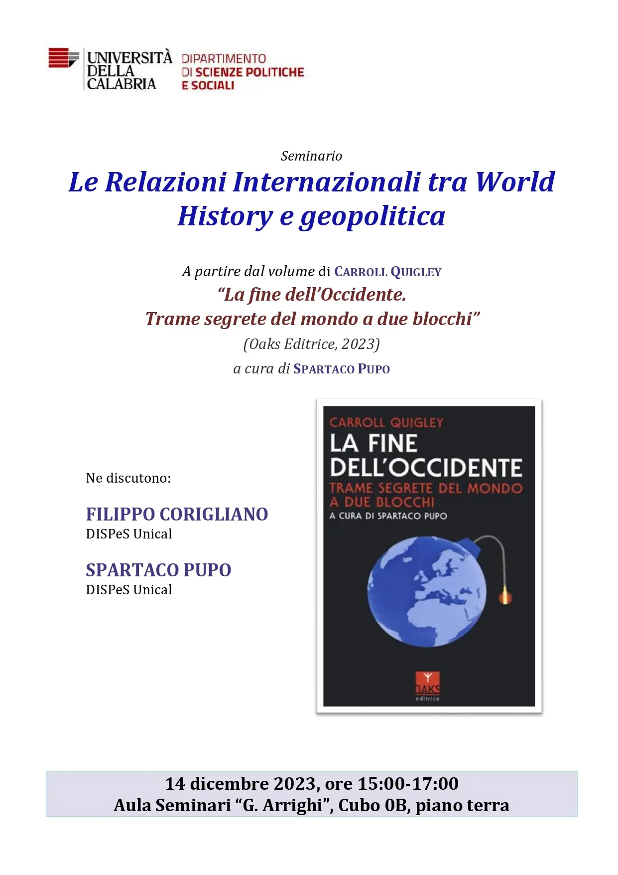 Le Relazioni Internazionali tra World History e geopolitica Le Relazioni Internazionali tra World History e geopolitica