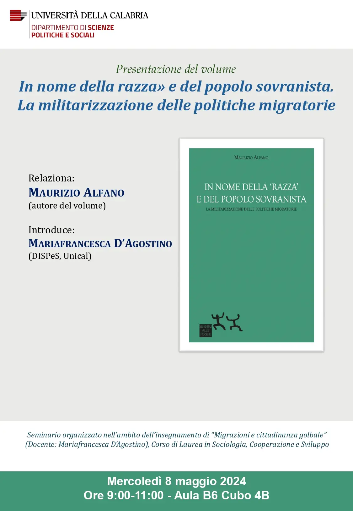 In nome della razza» e del popolo sovranista. La militarizzazione delle politiche migratorie In nome della razza» e del popolo sovranista. La militarizzazione delle politiche migratorie