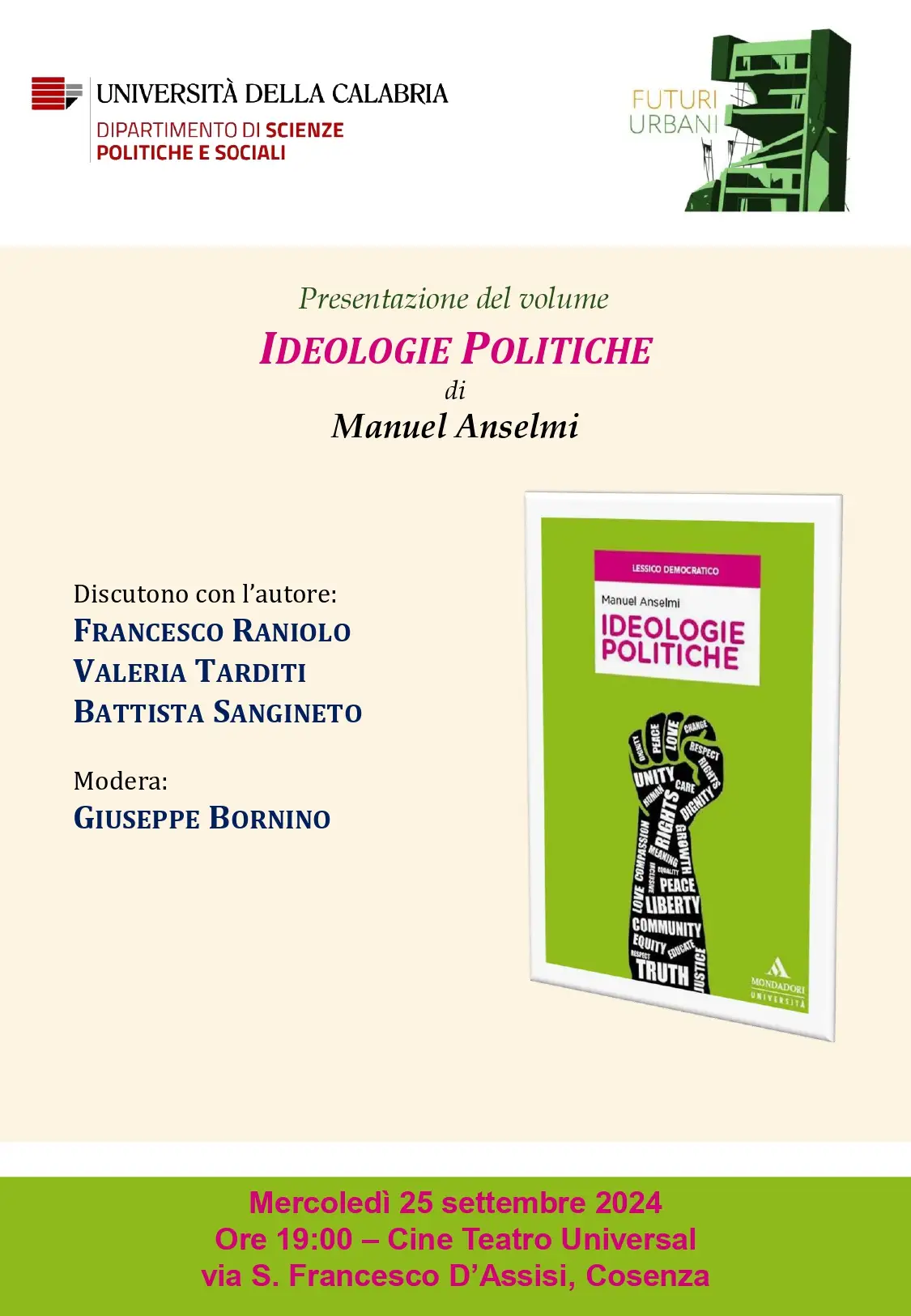 Presentazione del libro “Ideologie politiche” Presentazione del libro “Ideologie politiche”
