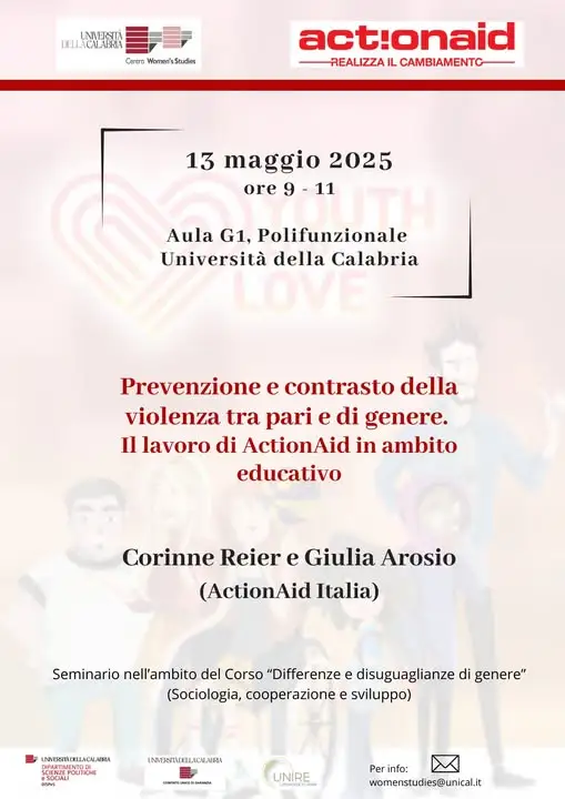 Prevenzione e contrasto della violenza tra pari e di genere. Il lavoro di ActionAid in ambito educativo