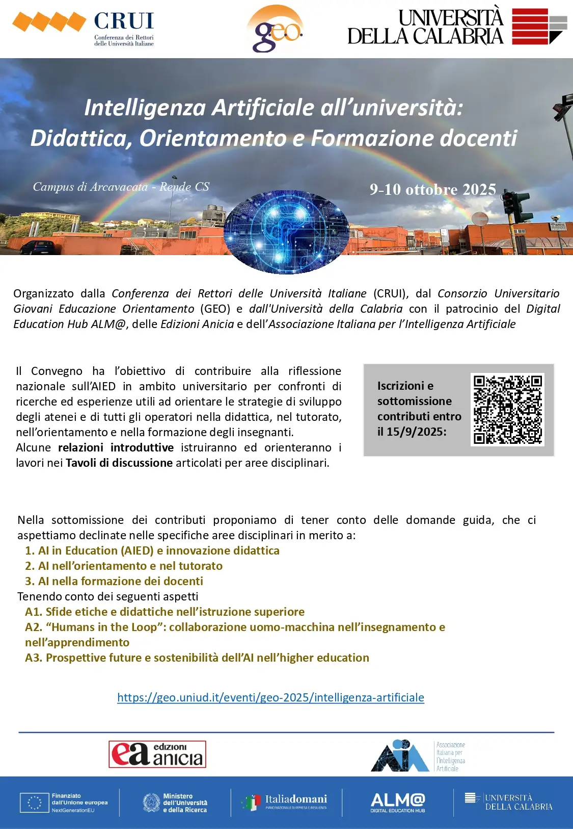 Intelligenza Artificiale all’università: Didattica, Orientamento e Formazione docenti