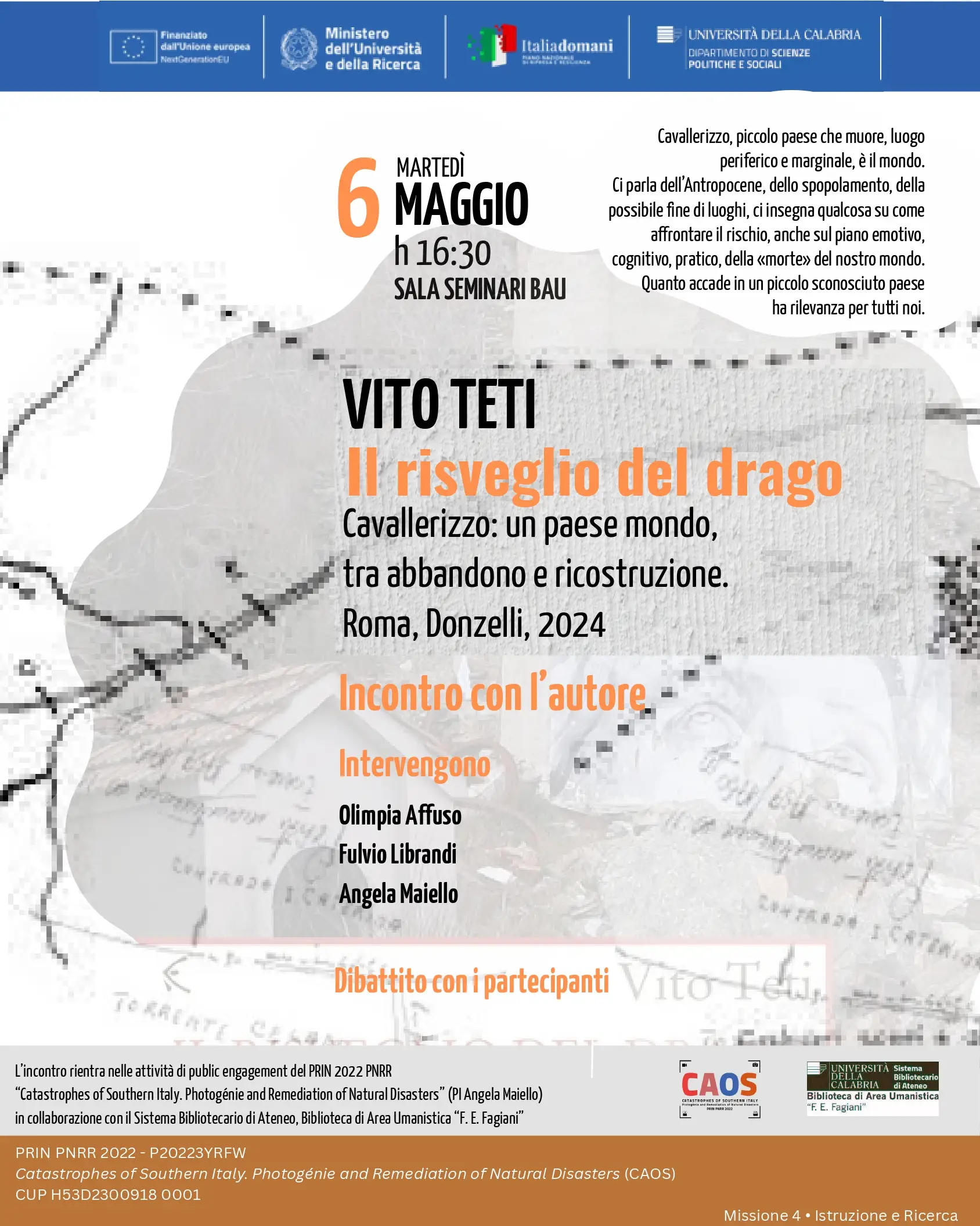 Il risveglio del drago. Cavallerizzo: un paese mondo, tra abbandono e ricostruzione