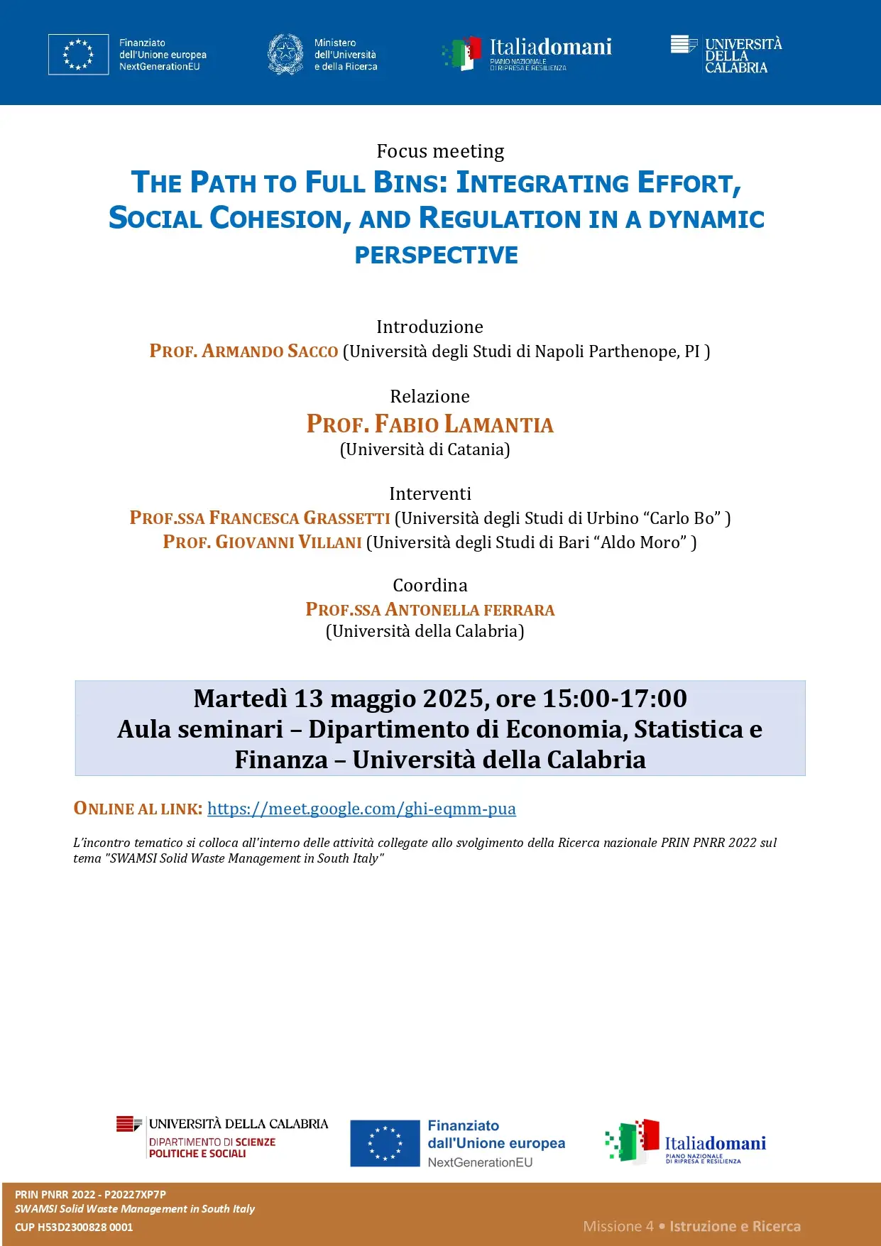 The Path To Full Bins: Integrating Effort, Social Cohesion, And Regulation In A Dynamic Perspective