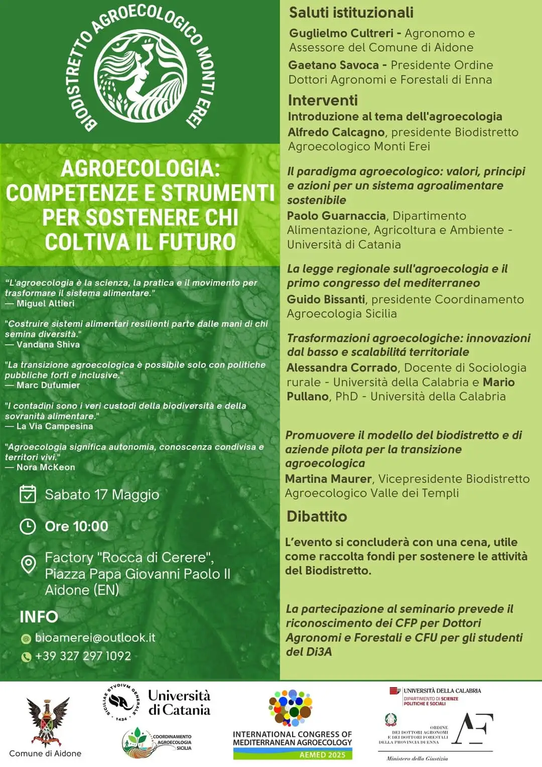 Agroecologia: competenze e strumenti per sostenere chi coltiva il futuro